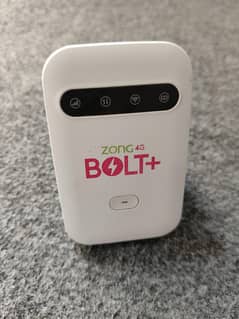 Zong 4G Bolt+ Device - All Network Supported - 6000 PKR