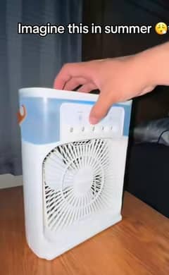 mini Air cooler with mist spray 