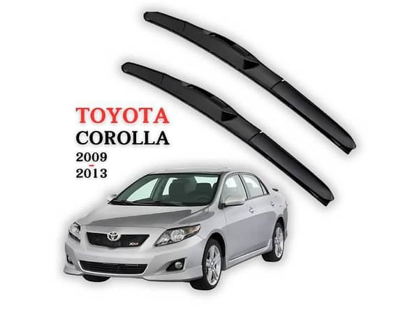 Tri-Stage Windshield Wiper Blades for Toyota Corolla (2009–2013) – Streak-Free, Silent Wipe | All-Weather Rubber | Easy OEM Fit