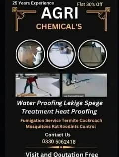 waterproofing services for roofs, walls, and basements. in karachi