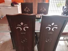 Dinning table 6 chairs.