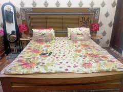 wooden bed