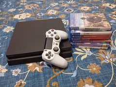ps4 1tb with 3 controllers and games