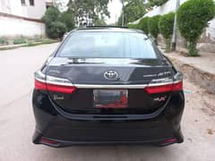 Toyota Corolla altis grande x model 2021 black colour