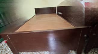 wooden single bed for sale