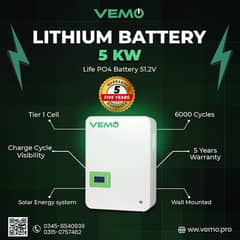 Vemo 5kWh Lithium Batteries