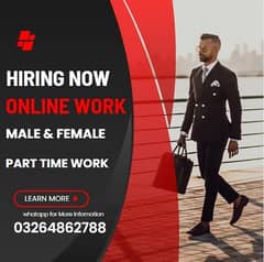 online work at home male female work available