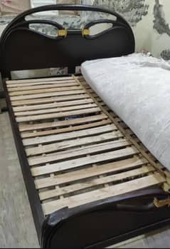wooden double bed for sale