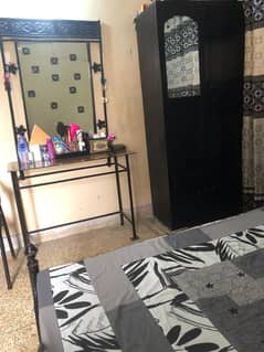 Bed,cupboard and dressing table