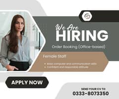 Female Staff for Marketing - Order Booking
