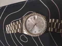 Rolex Dayjust Automatic iced watch
