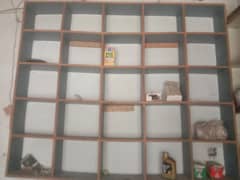 wooden shelves rack