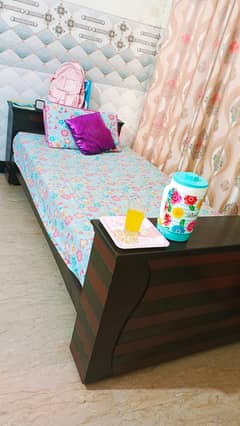 2 in one solid wood single bed with mattress