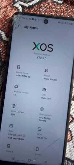 Infinix Note 30 for sale : contact 03186950977