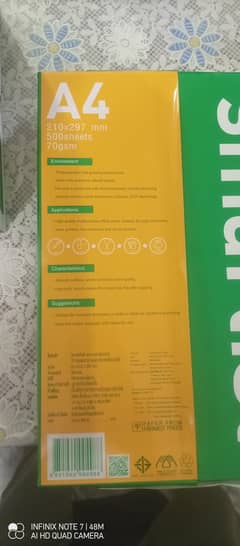 Smartist 70gsm papor in A4 size 210x297 mm in 1 pack 500 pages