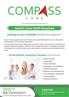 Need male and female nurses and attendants required