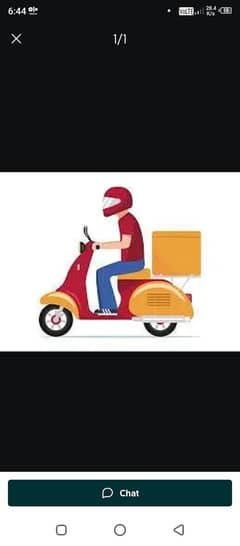 delivery boy burger and shawarama maker