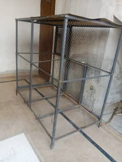cage for birds and hen