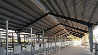 Pre fab buildings , Dairy sheds, Industrial factory steel sheds