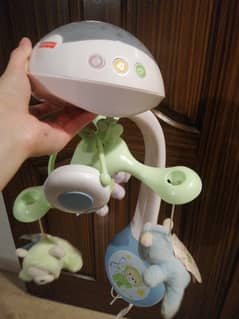 baby crib toy 3 in 1 light projection fisher price.