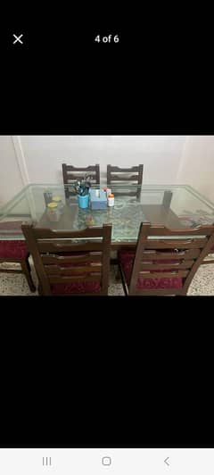 six chairs dinning table