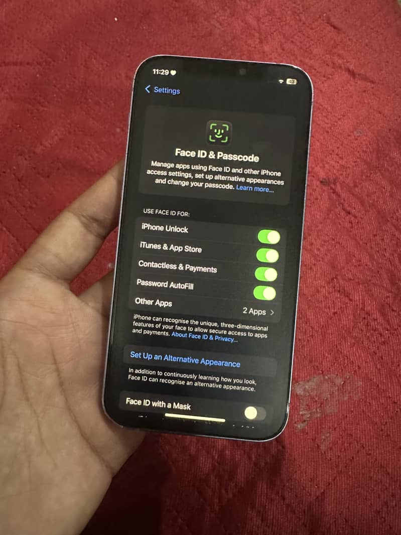 Iphone 12 * 64GB * non pta but zong sim working * Exchange possible 7