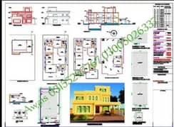 House design Architect drawings Land survey map interior 2d 3d AutoCAD