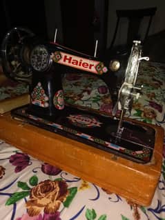 haider company sewing machine  1 year  used