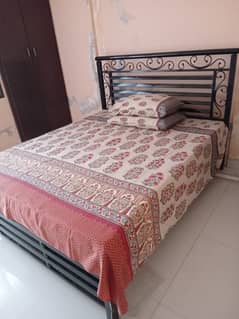 Bed with mattress