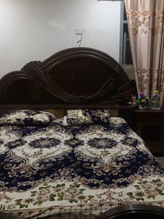 wooden bed