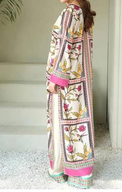 2 Pc ready to wear blended lawn dress