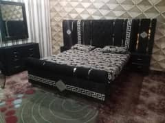 king size bed with site table and dressing table condition 10 by 10