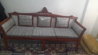 5 seater wooden sofa set