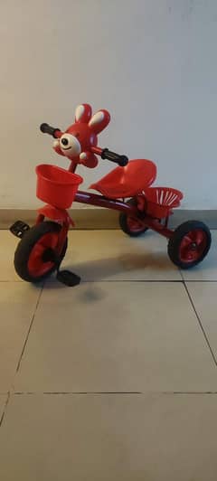 Adorable Red Bunny Cycle for Small Kids – Like New!