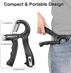 HAND GRIPPER IN A++ QUALITY BLACK COLOUR.
