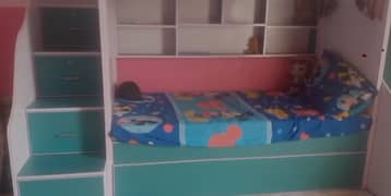 bunk bed/triple bunk bed/ Bunker Bed with Slide & Storage Staairs