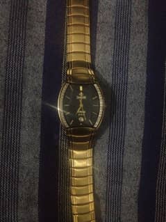 SWISS SWISTAR 23K Gold Plated watch