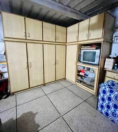 Wooden 5 door cupboard