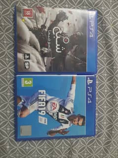 PS4 GAMES GHOST OF TSUSHIMA AND FIFA 19 FOR SALE.