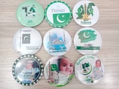 14 August Badges with Costomized Photo & Name