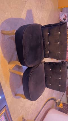 2 black chairs available in very good condition