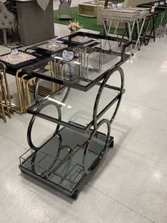 TEA TROLLEY/ serving trolley / glass trolley