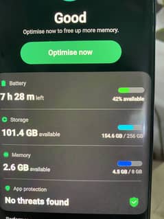 Samsung s10 plus 5g 256 gb only small dot in screen