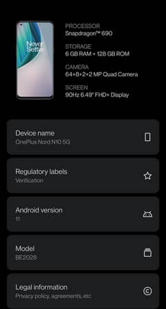 OnePlus N10 5g