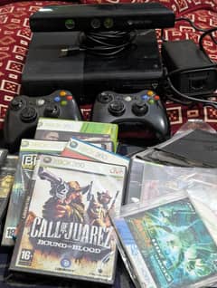 Xbox 360 E with 2 orignal controllers and Kinects
