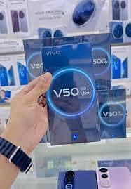 box pack non active Vivo V50 lite 4G golden colour