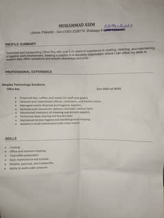 Need Job For part time