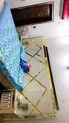 new unique style bed with 2 sides table and dressing for sale
