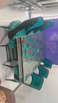 dinning table with 6 chairs
