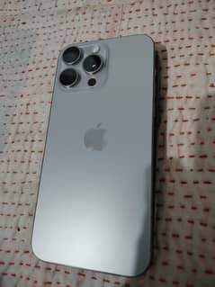 Iphone 15 pro max Natural Titanium With Box 10/10 Condition All Ok